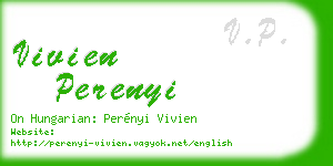 vivien perenyi business card