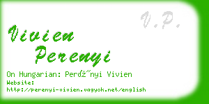 vivien perenyi business card